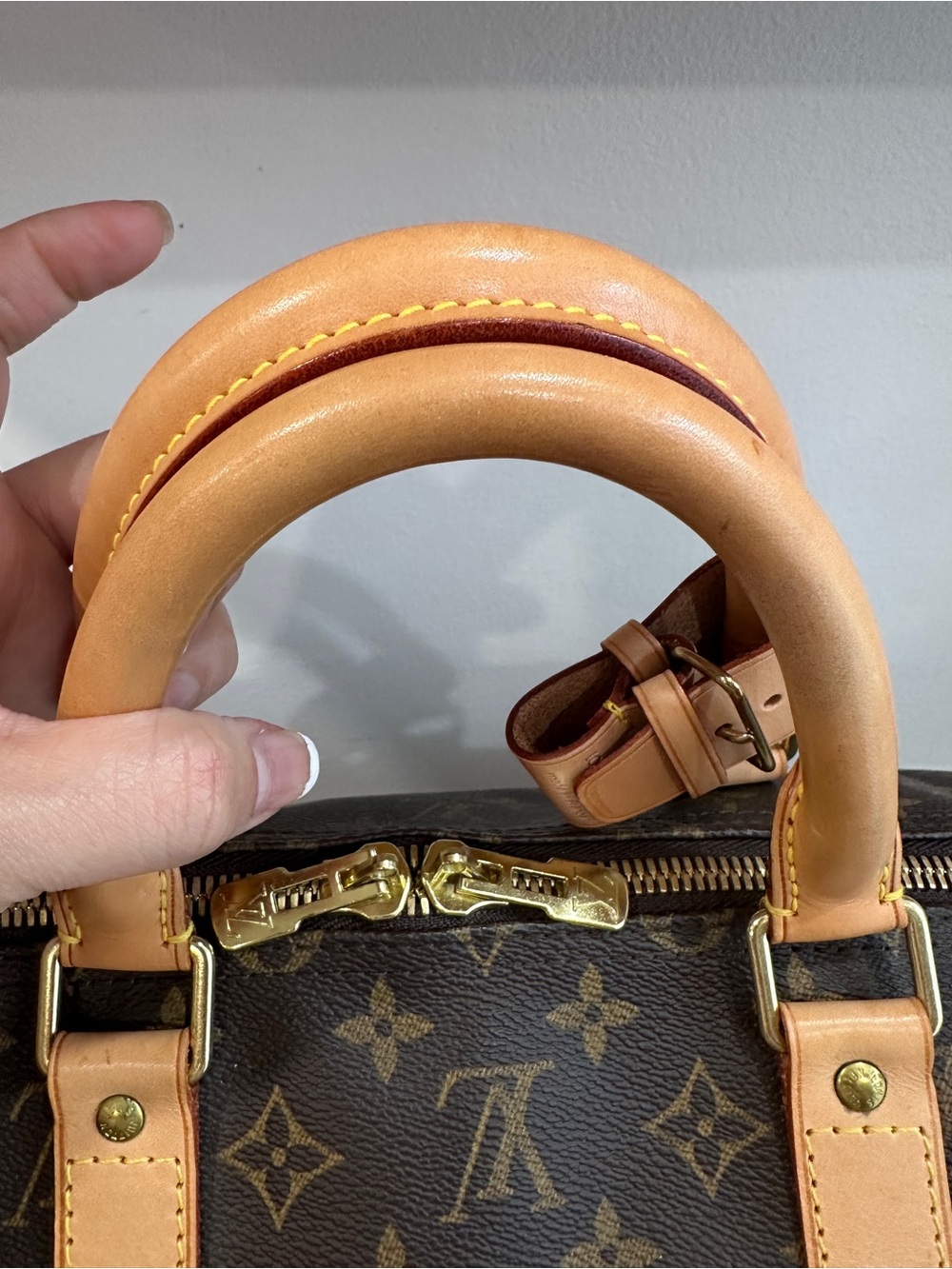 LOUIS VUITTON BANDOULIERE 55 MONOGRAM CANVAS - Picture 9 of 16